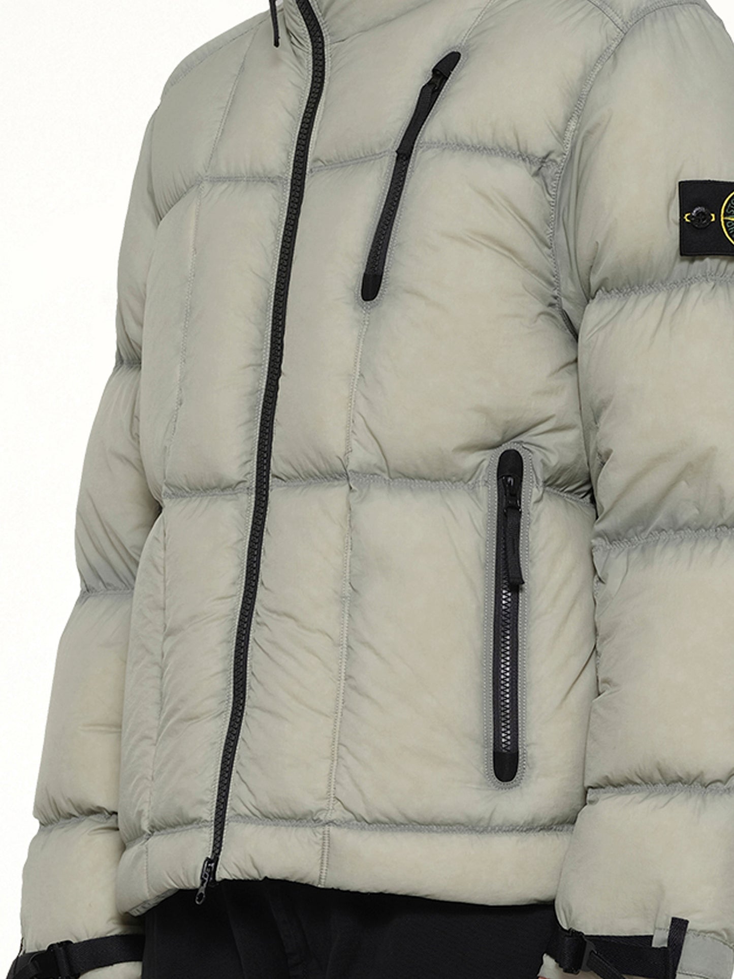 4100017 Light Nylon Tela Puffer in Green