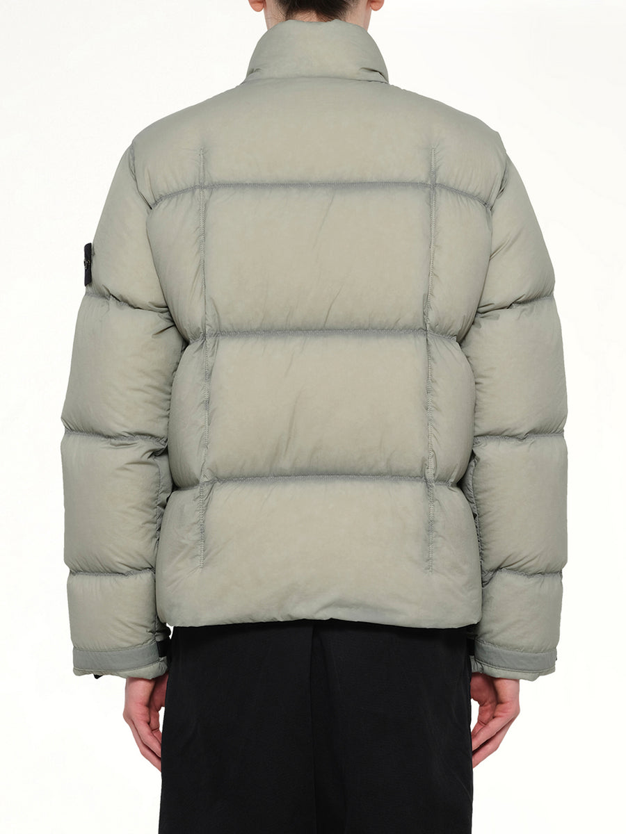 4100017 Light Nylon Tela Puffer in Green