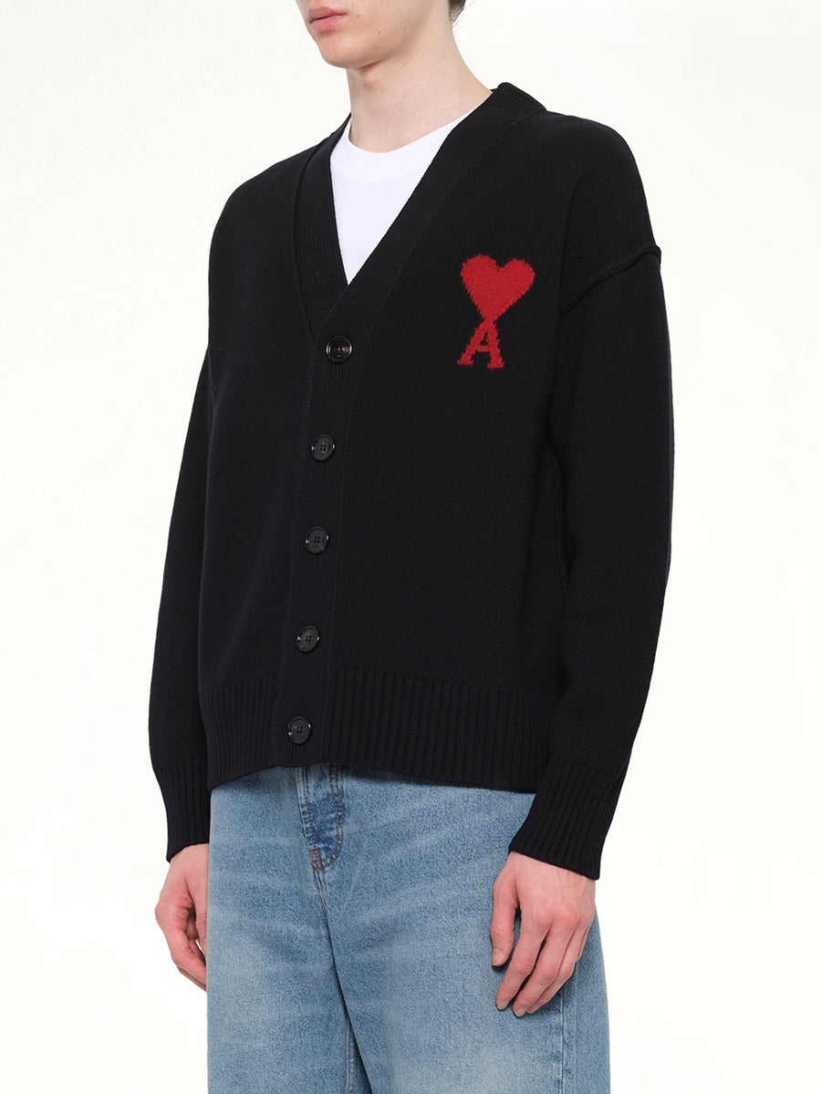 Ami De Coeur Cardigan in Black