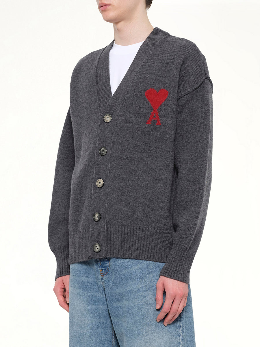 Ami De Coeur Cardigan in Grey