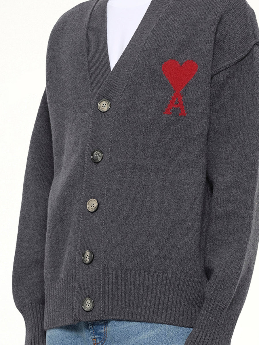 Ami De Coeur Cardigan in Grey