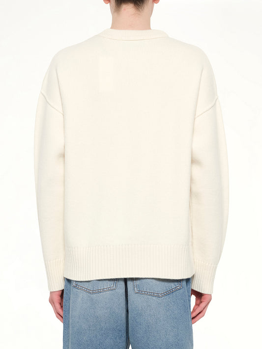 Red Ami De Coeur Sweater in Cream