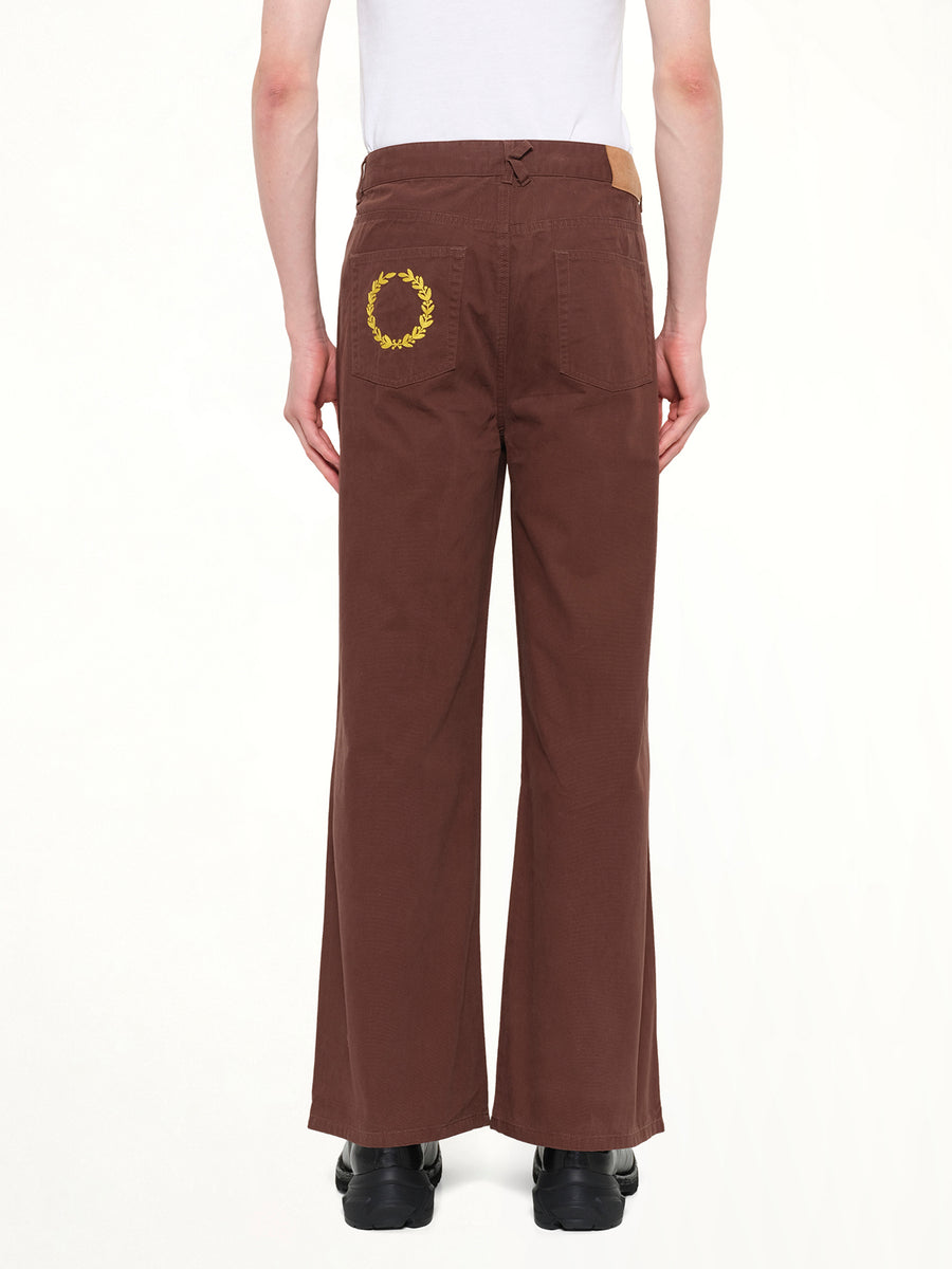 Kidsuper X Mercedes Benz Work Pants in Brown