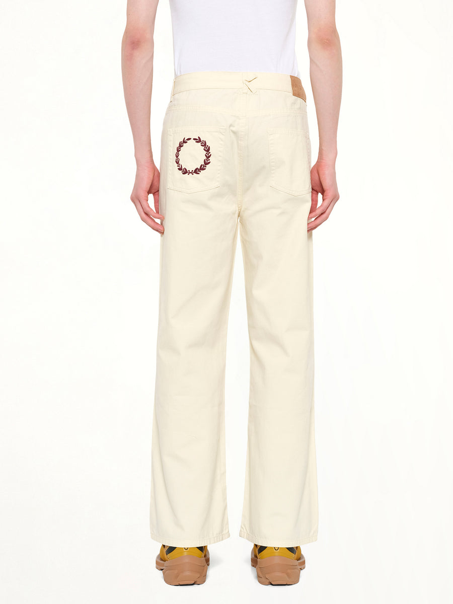 Kidsuper X Mercedes Benz Work Pants in Cream