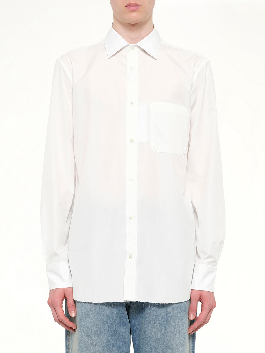Long Sleeve Shirt in Off White