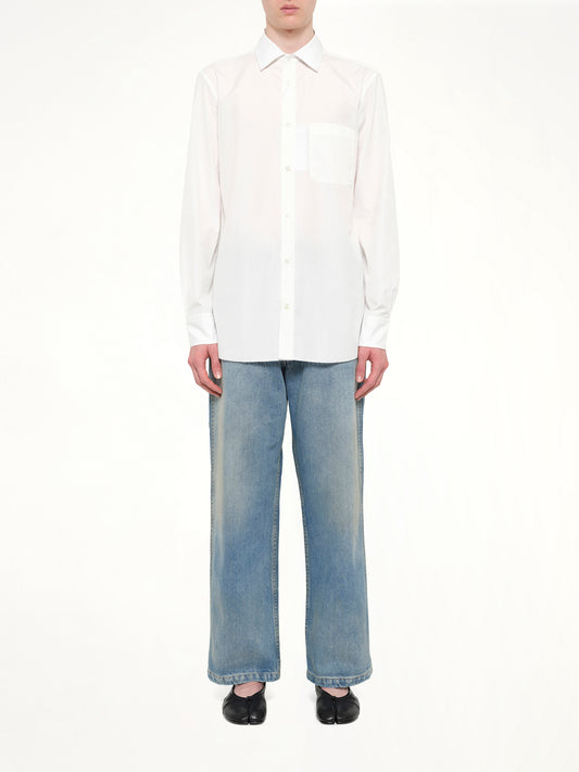 Long Sleeve Shirt in Off White