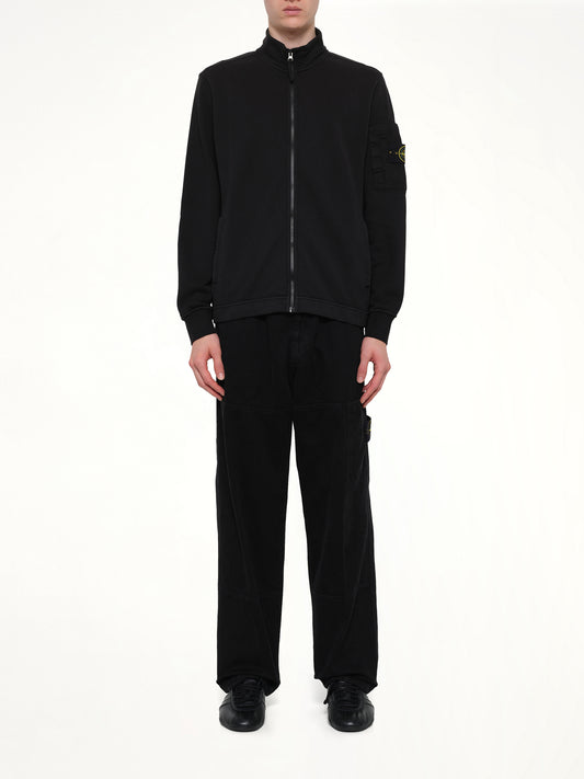 6100018 Zip Up Cardigan in Black