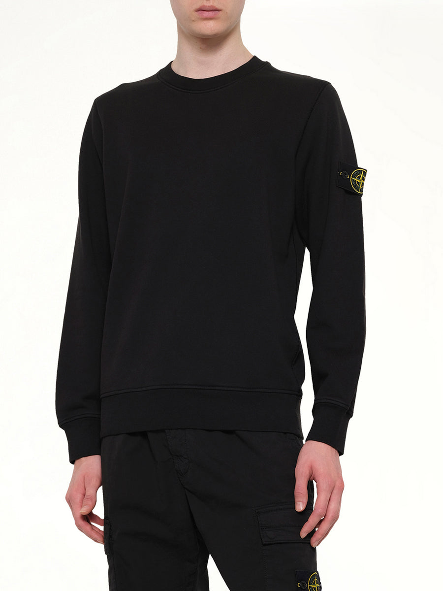 6100060 Organic Cotton Sweatshirt in Black