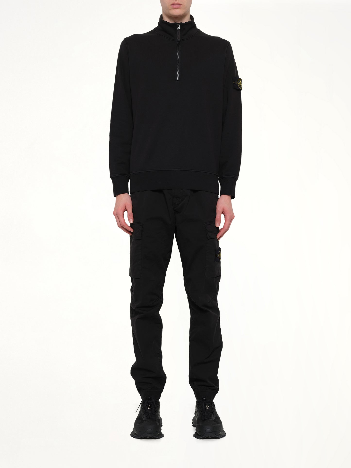 6100070 LS Polo in Black