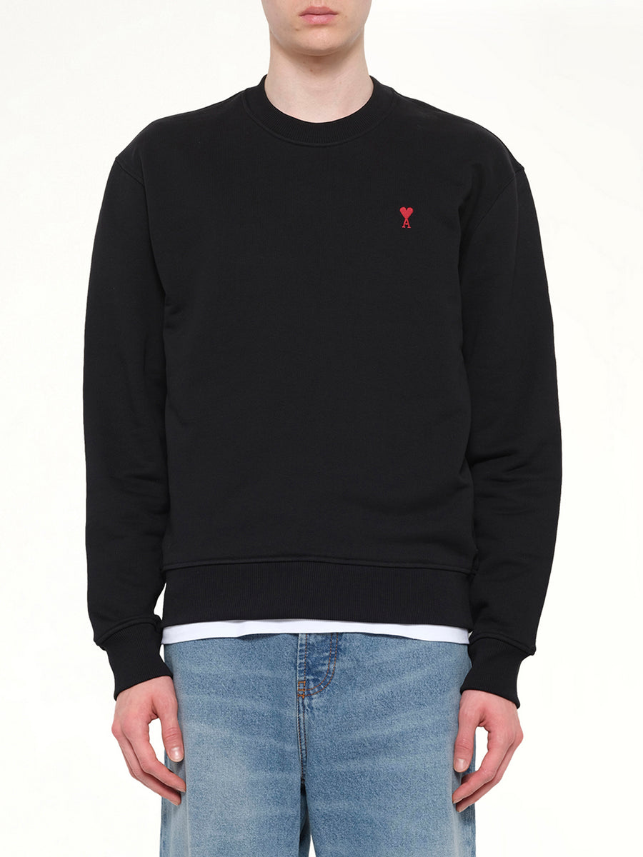 Ami De Coeur Sweatshirt in Black/Red