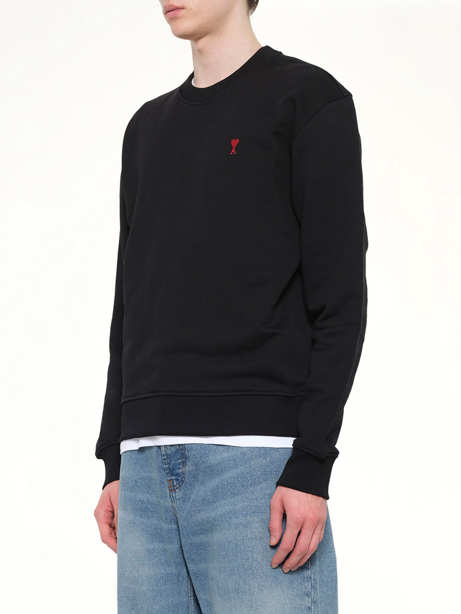 Ami De Coeur Sweatshirt in Black/Red