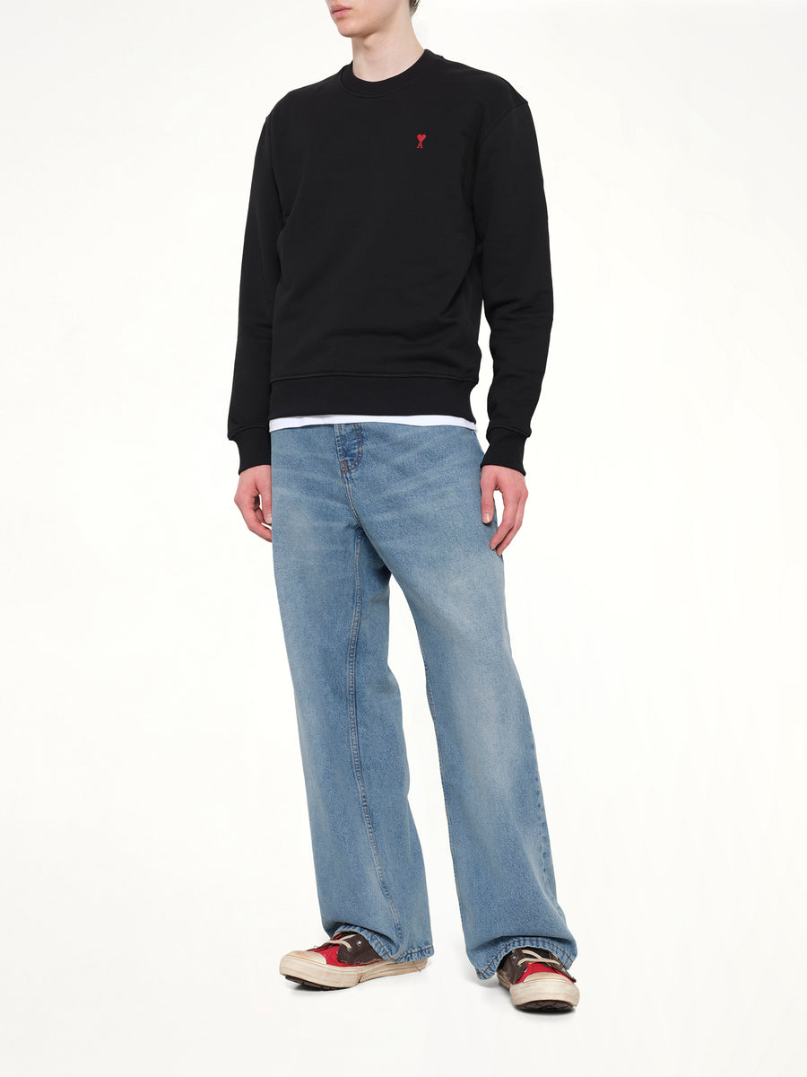 Ami De Coeur Sweatshirt in Black/Red