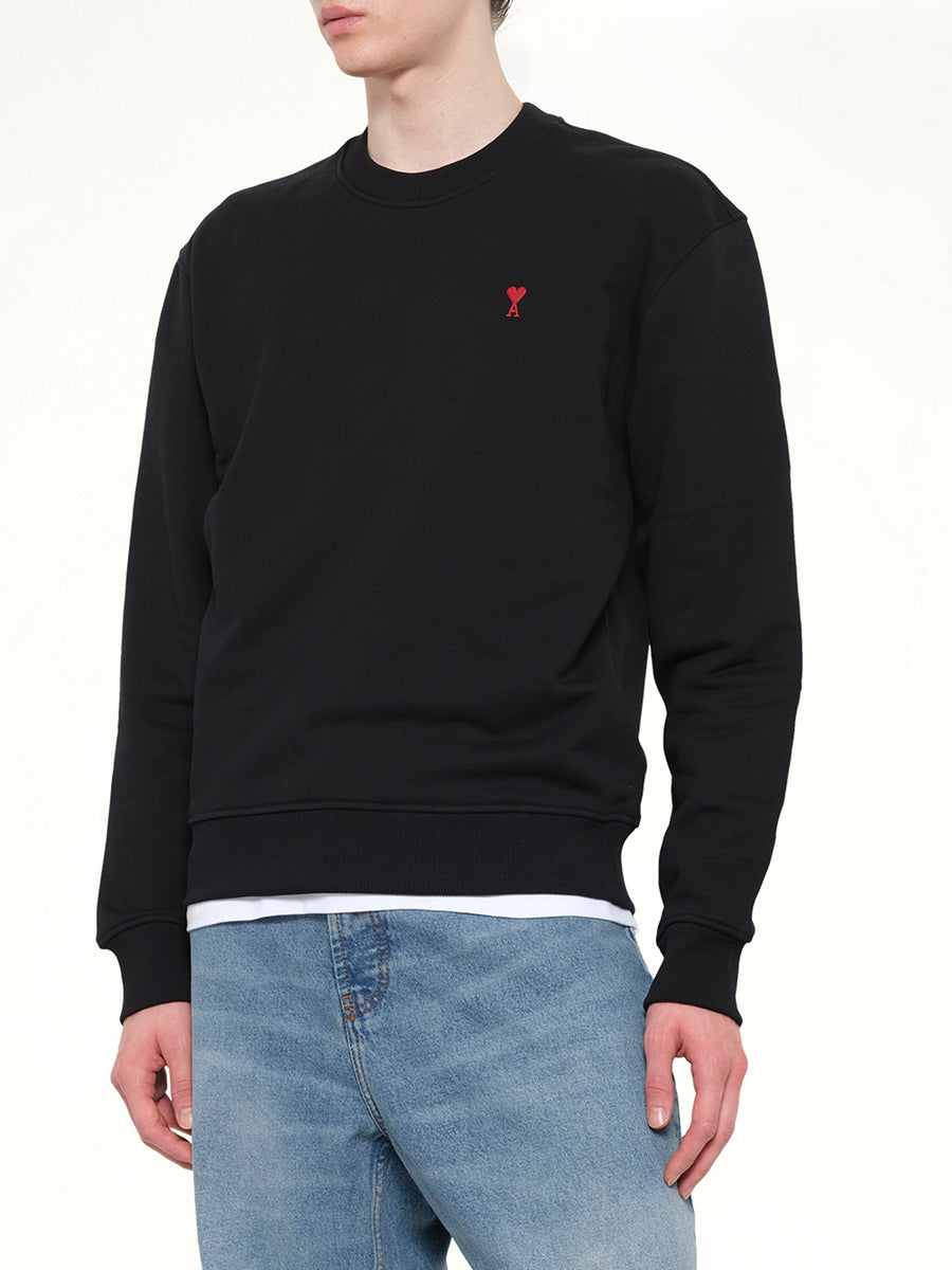 Ami De Coeur Sweatshirt in Black/Red