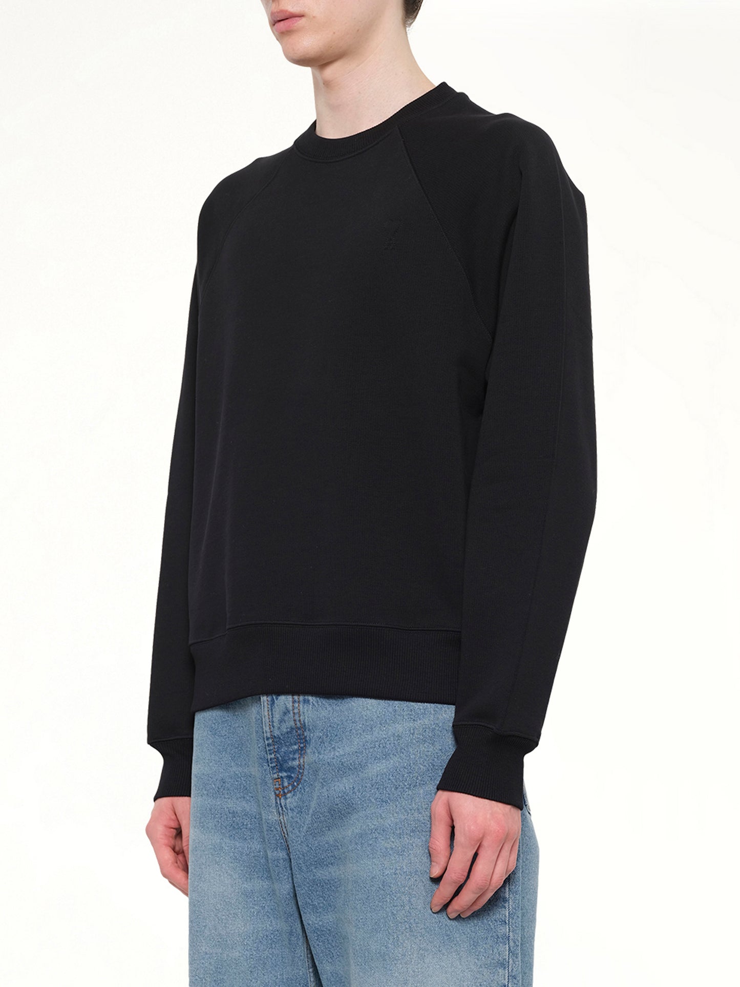 Small Embossed ADC Sweatshirt in Black