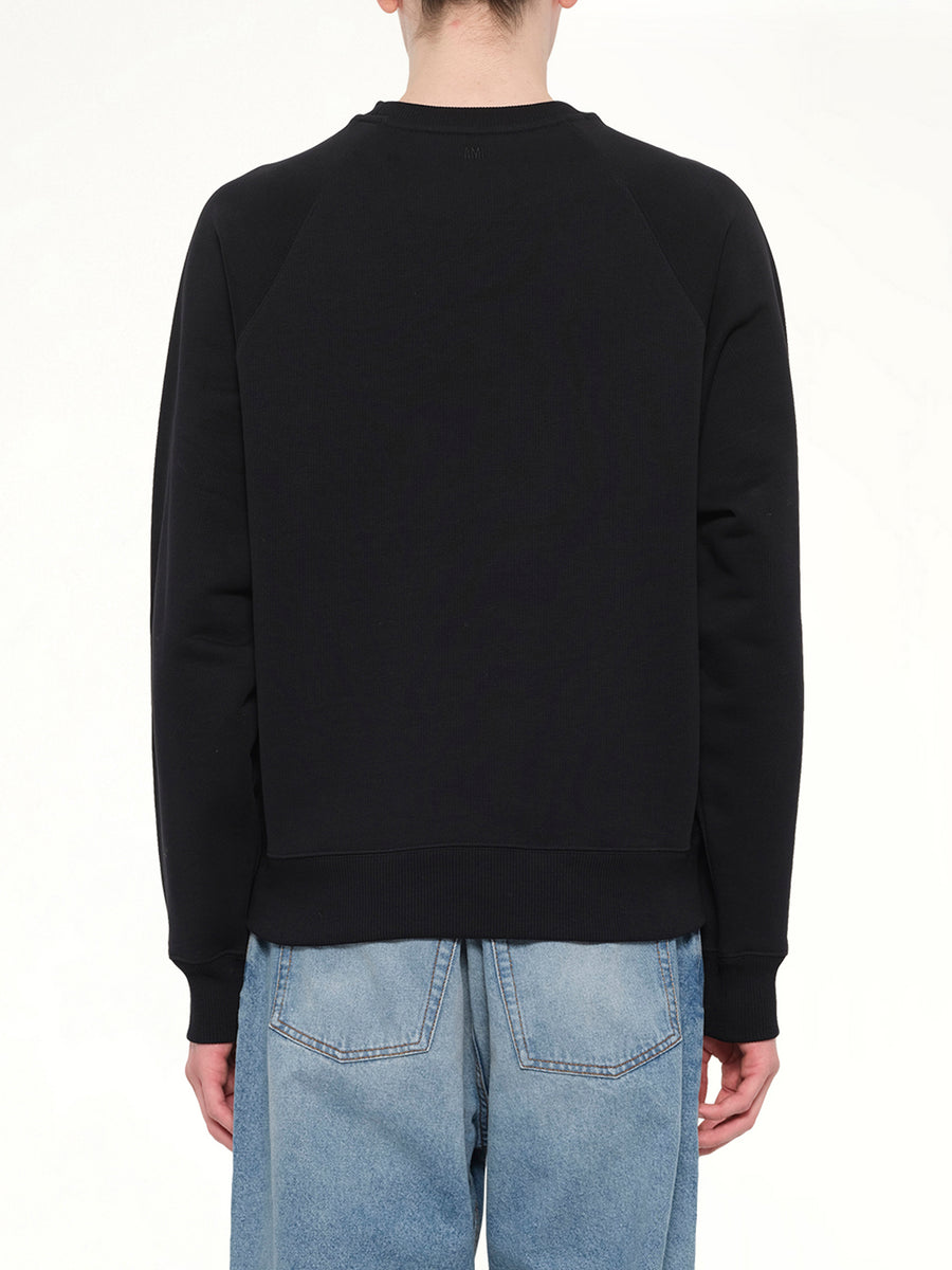 Small Embossed ADC Sweatshirt in Black