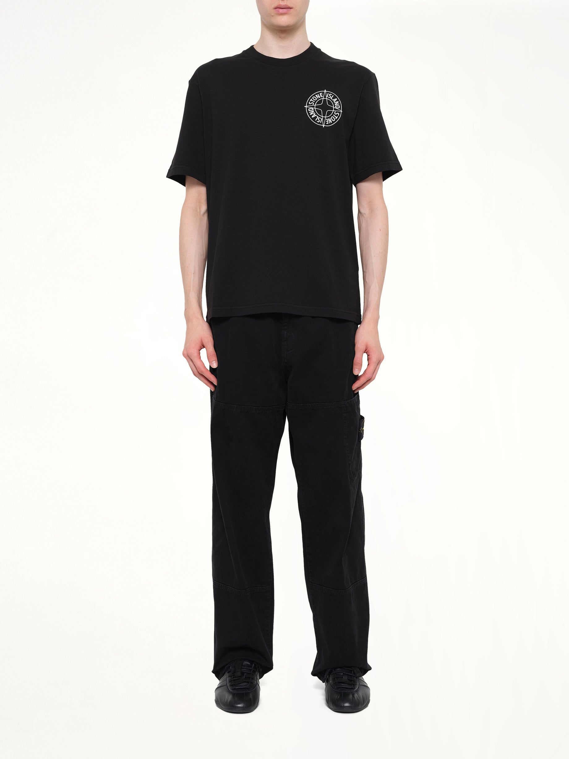2100001 Chest Logo T-Shirt in Black