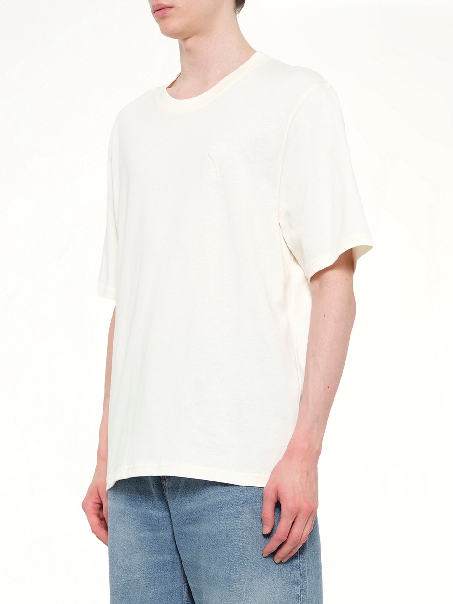 Big ADC Embossed T-Shirt in Cream