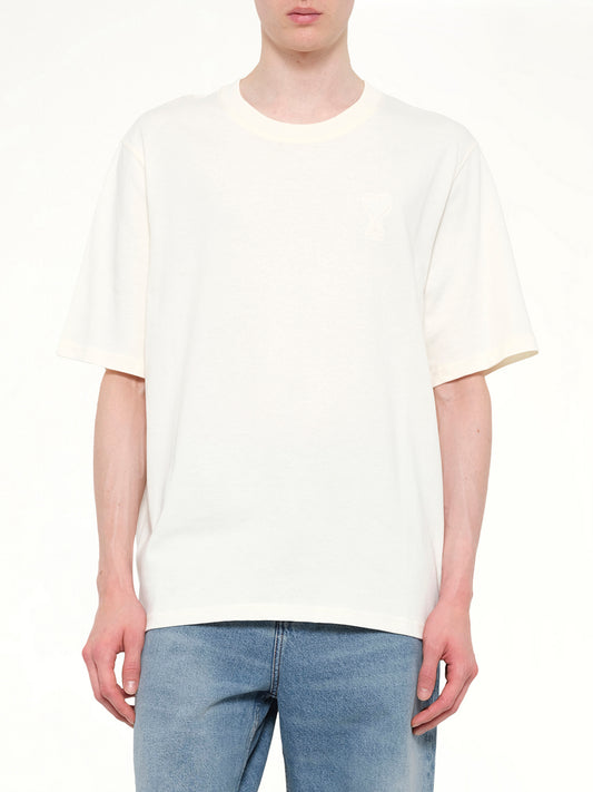 Big ADC Embossed T-Shirt in Cream