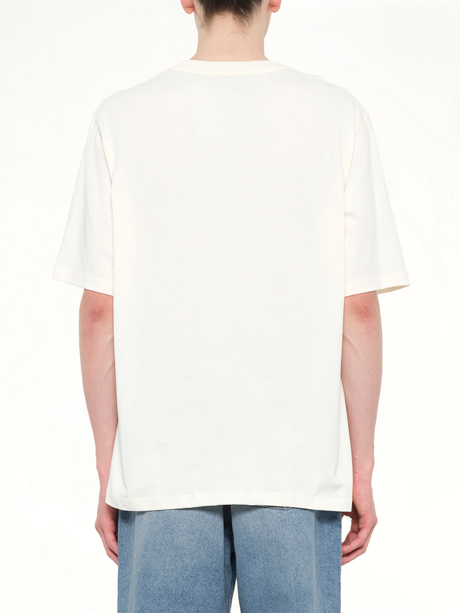 Big ADC Embossed T-Shirt in Off White