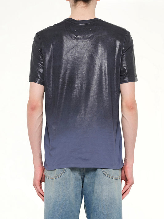Coated T-Shirt in Lapis Blue