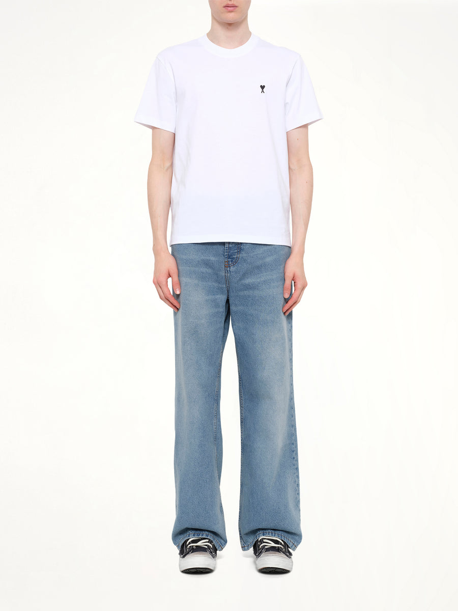 Contrasted Ami De Coeur T-Shirt in White
