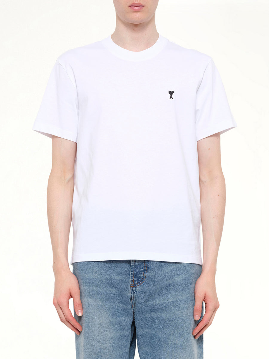 Contrasted Ami De Coeur T-Shirt in White