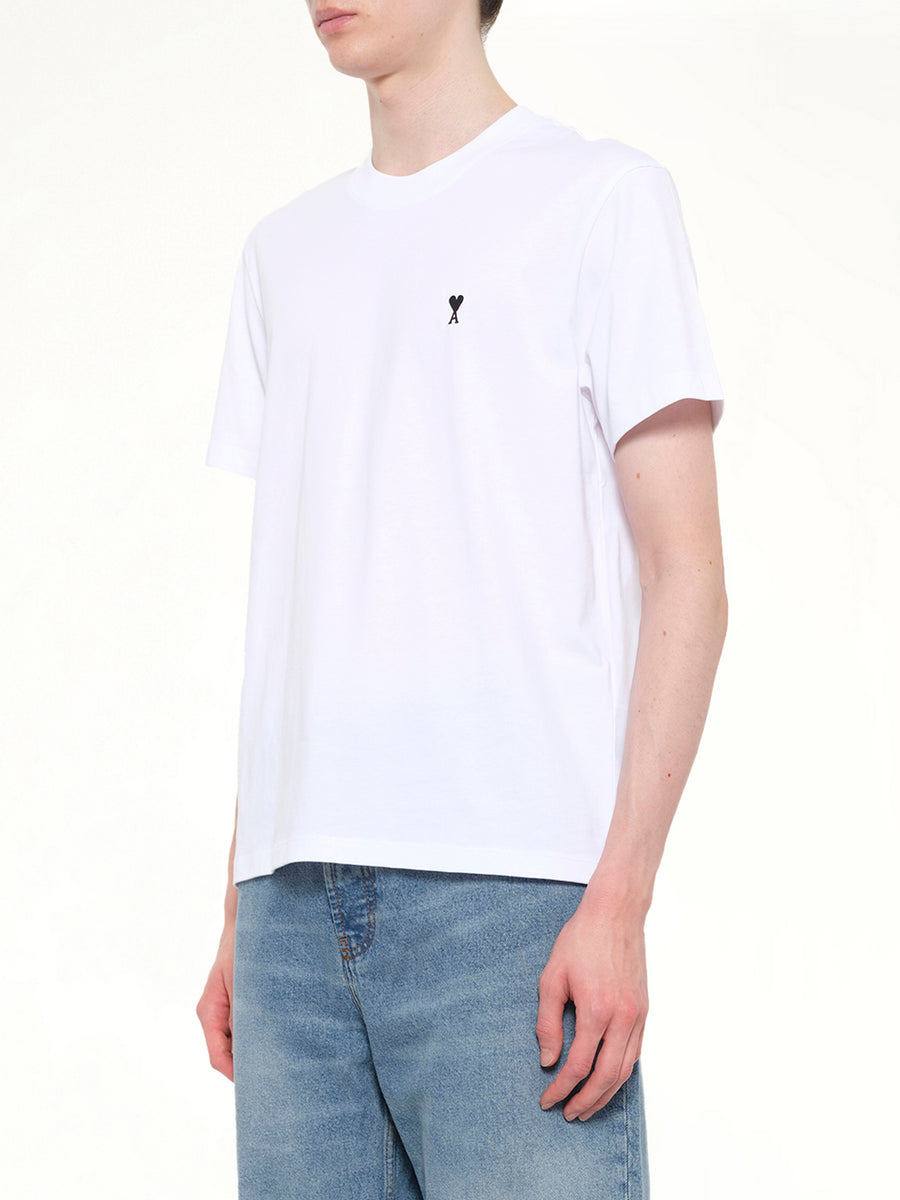 Contrasted Ami De Coeur T-Shirt in White