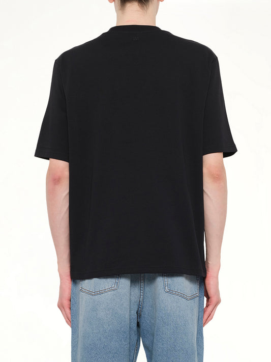 Small Embossed ADC T-Shirt in Black
