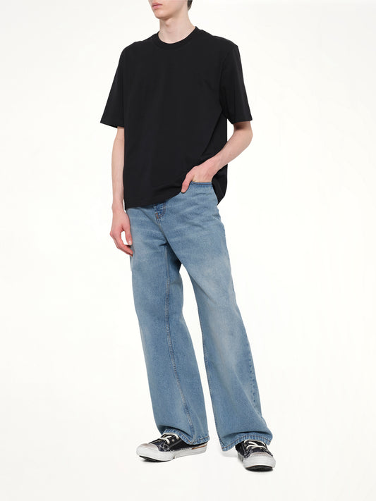 Small Embossed ADC T-Shirt in Black