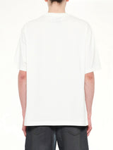 Spray Painted Plants Dye T-Shirt in White