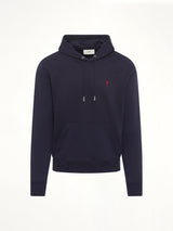 Red Ami De Coeur Hoodie in Navy