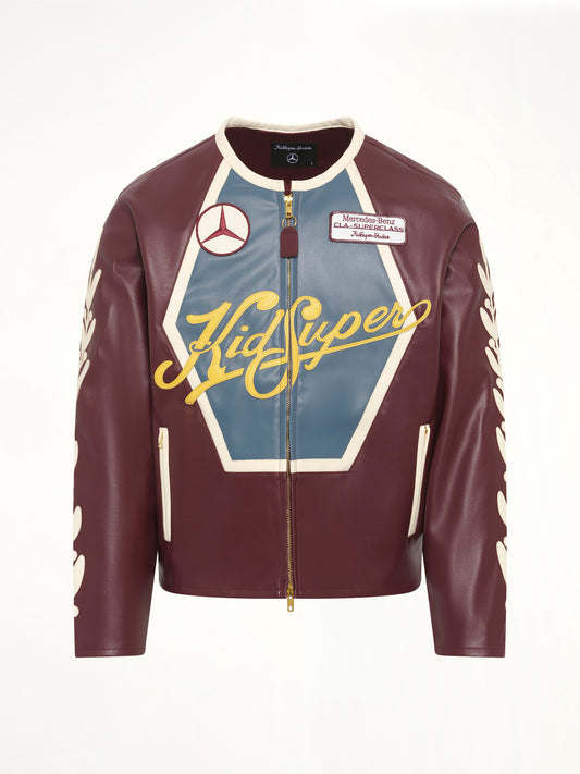 Kidsuper X Mercedes Benz Racer Jacket in Burgundy