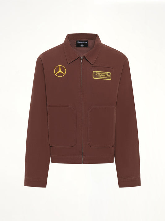 Kidsuper X Mercedes Benz Work Jacket in Brown