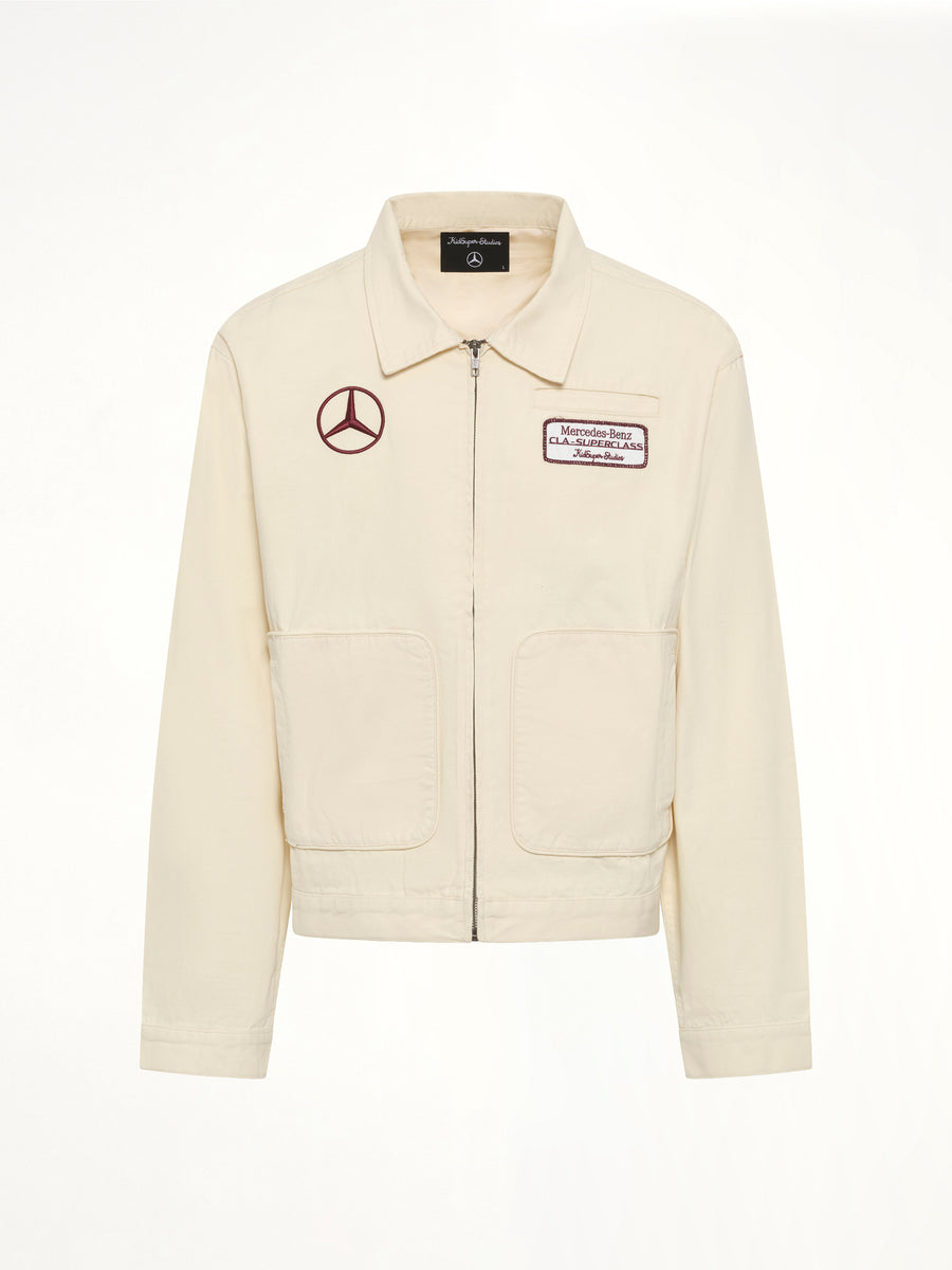 Kidsuper X Mercedes Benz Work Jacket in Cream