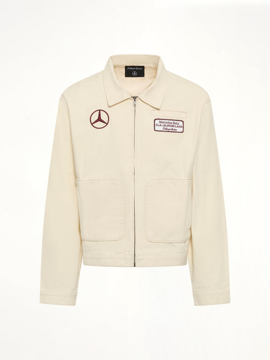 Kidsuper X Mercedes Benz Work Jacket in Cream
