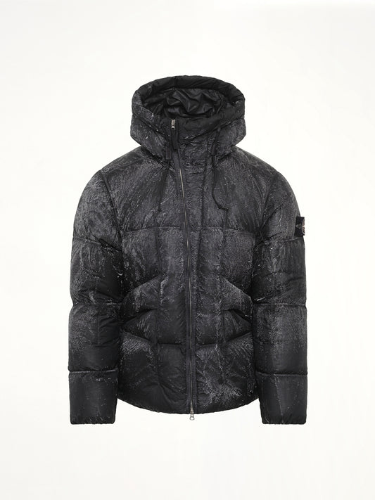 4100062 Hand Sprayed Reflective Puffer in Black