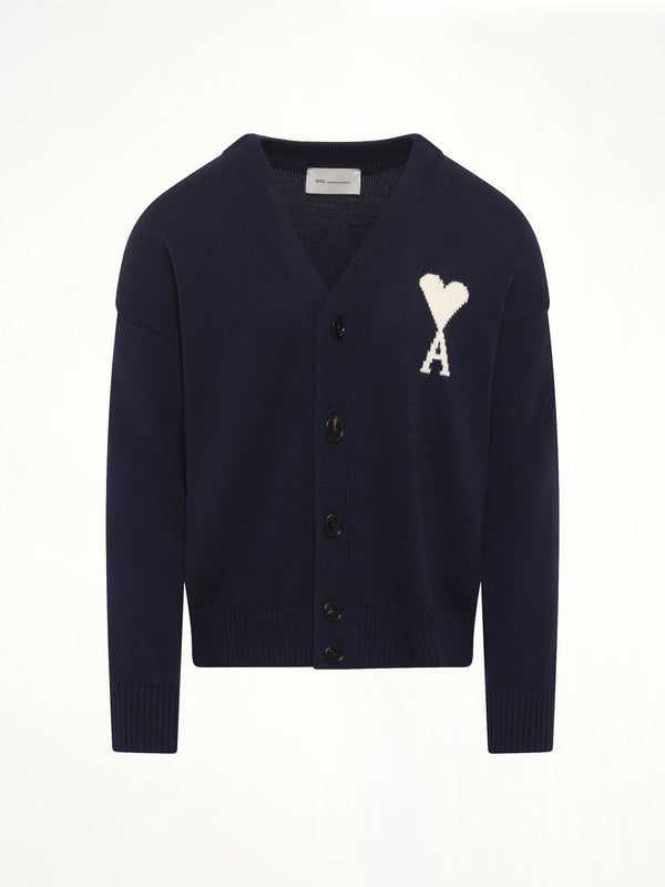 Contrasted ADC Cardigan in Navy