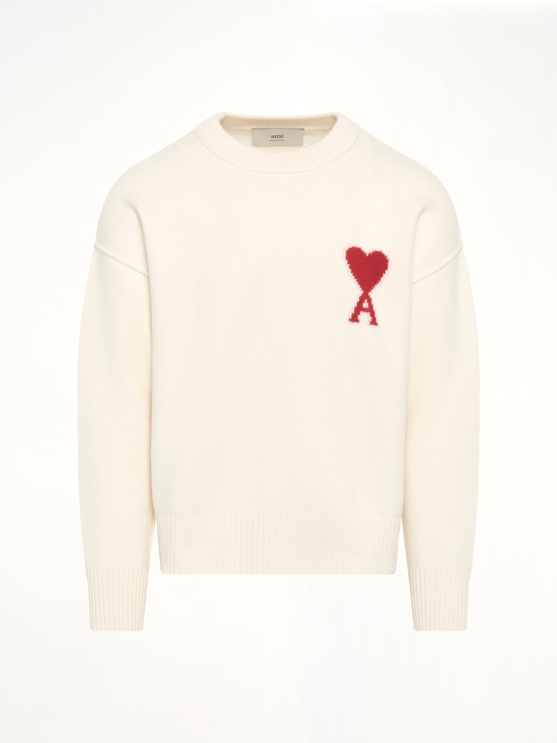 Red Ami De Coeur Sweater in Cream