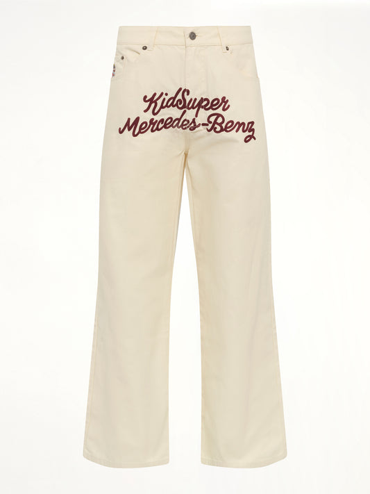 Kidsuper X Mercedes Benz Work Pants in Cream