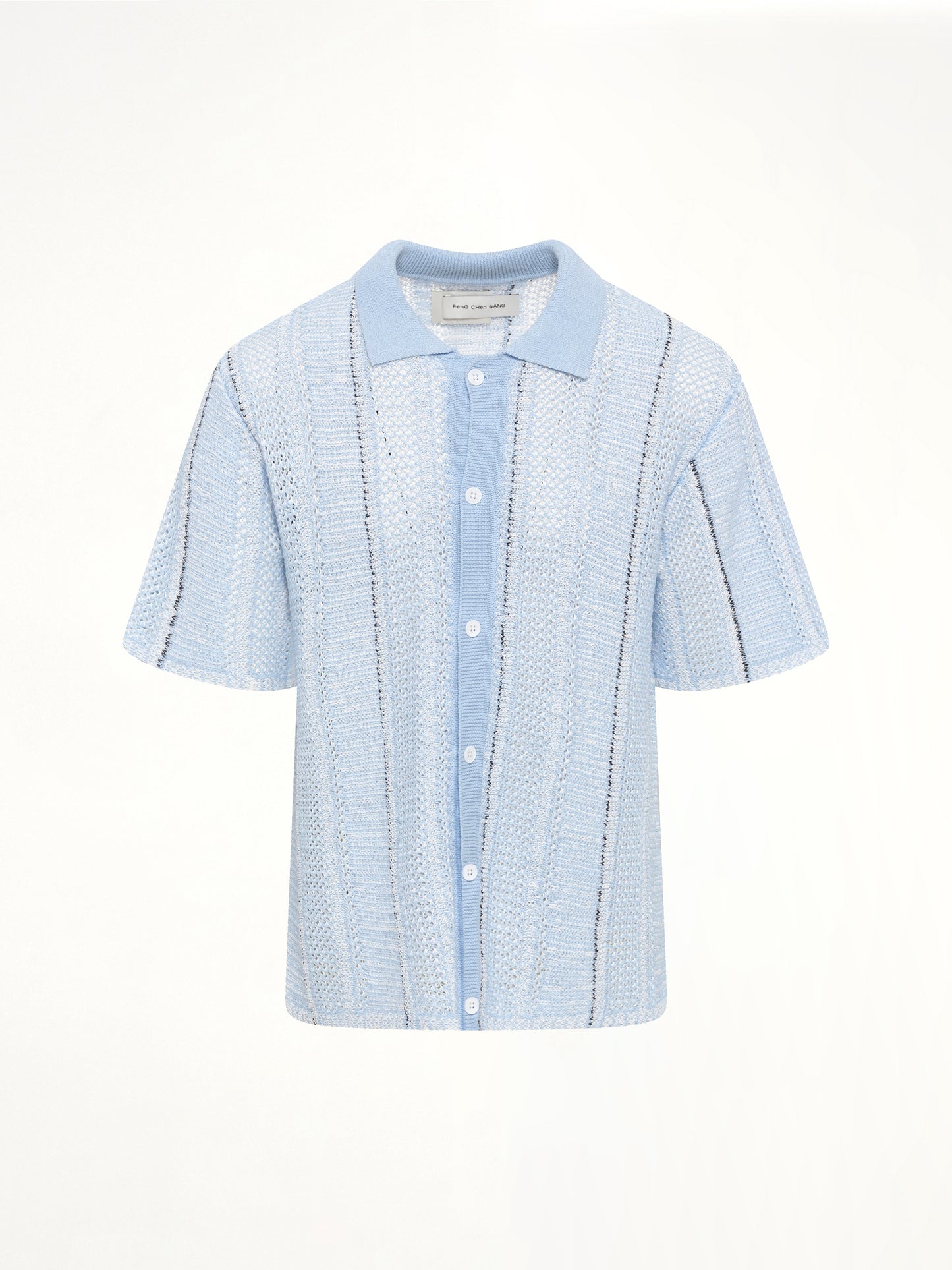 Knited Shirt in Blue Check