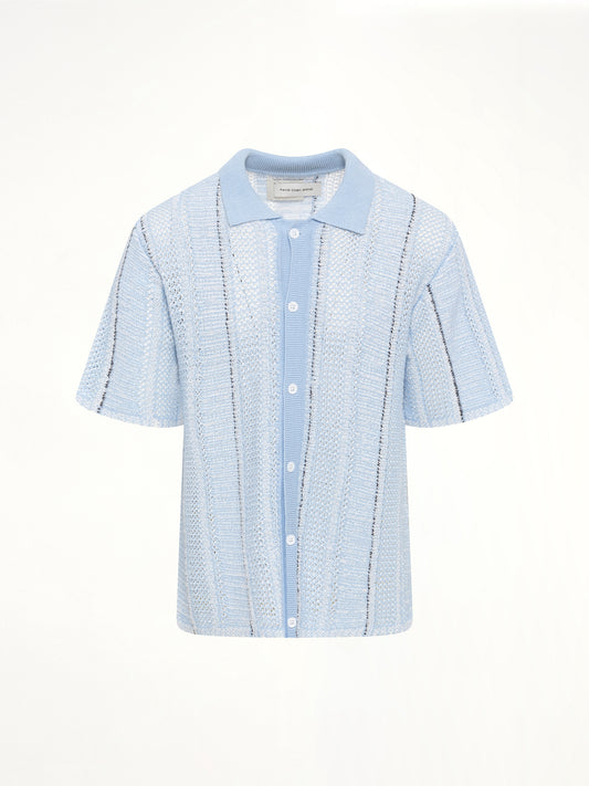 Knited Shirt in Blue Check
