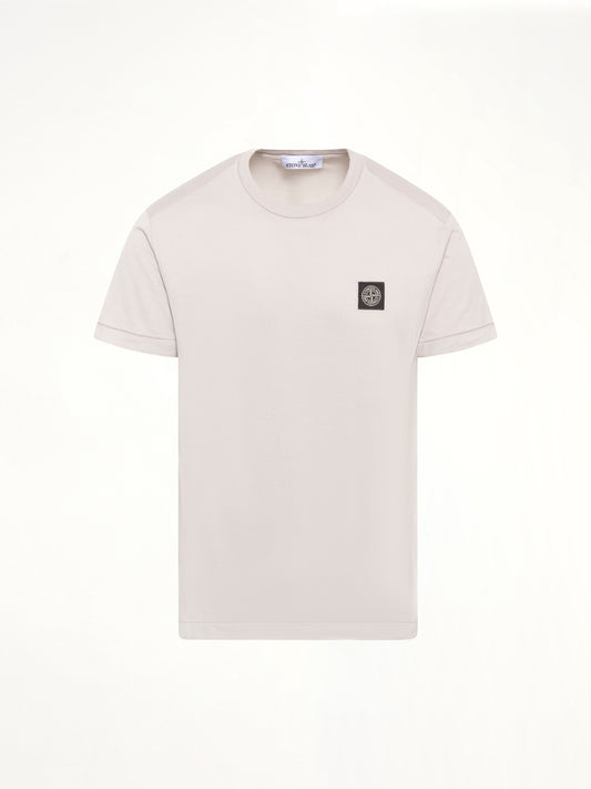 2100027 Logo Patch T-Shirt in Pearl Grey