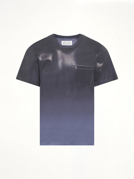 Coated T-Shirt in Lapis Blue