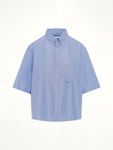 Stripe Short Sleeve Shirt in Blue/Khaki
