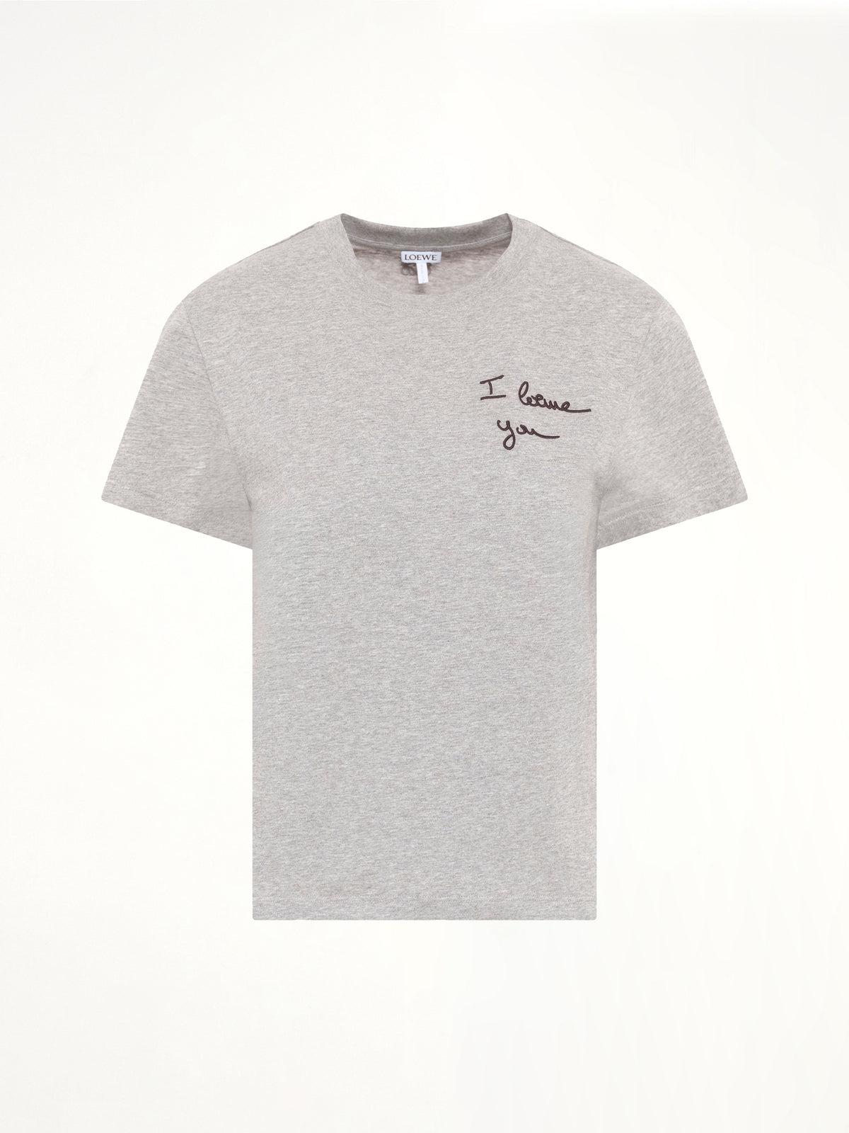 Regular Fit T-Shirt in Grey Melange