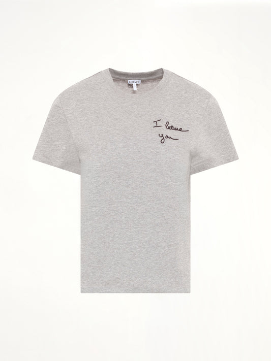 Regular Fit T-Shirt in Grey Melange