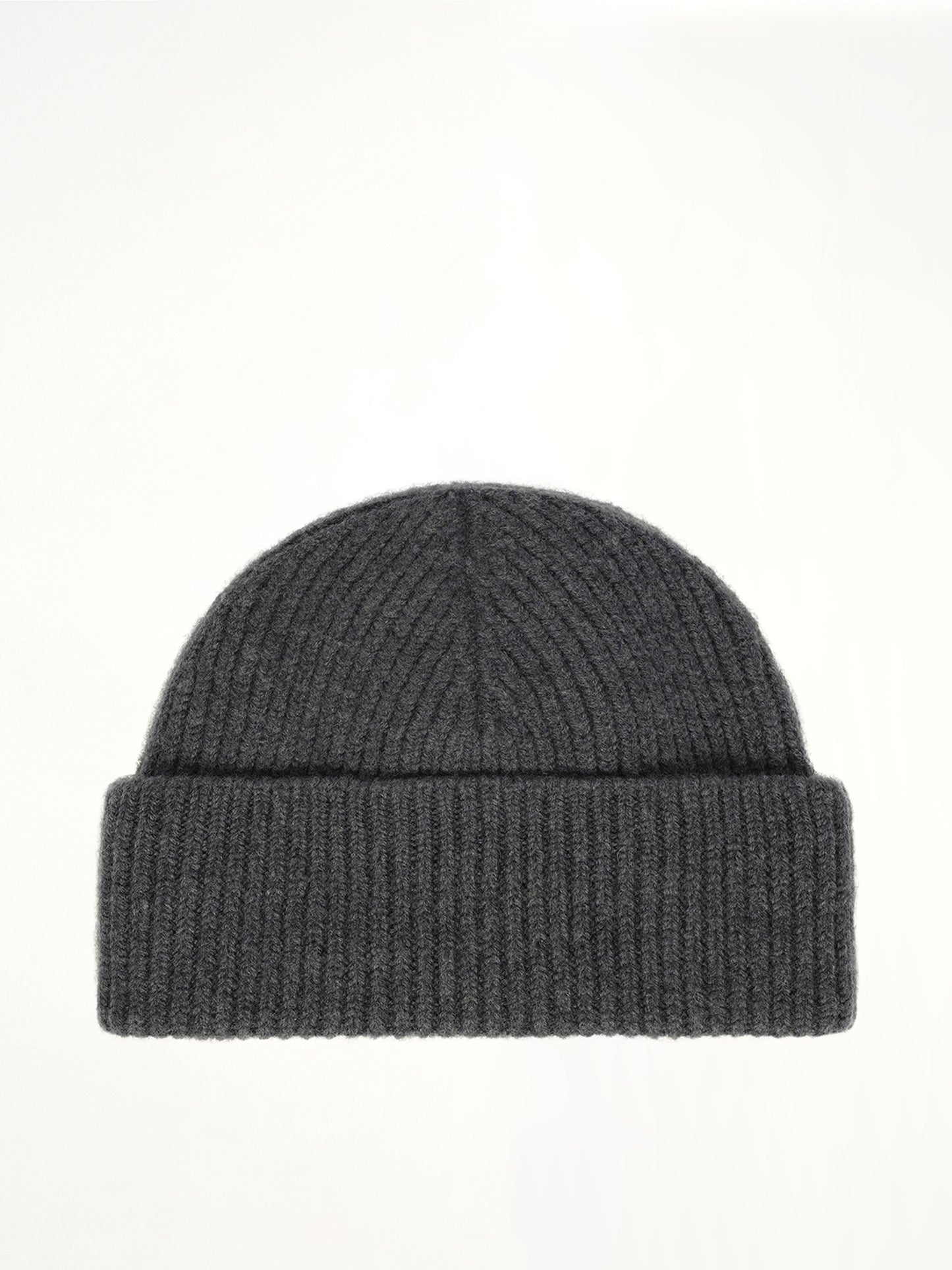 Beanie With Contrasted Ami De Coeur in Grey