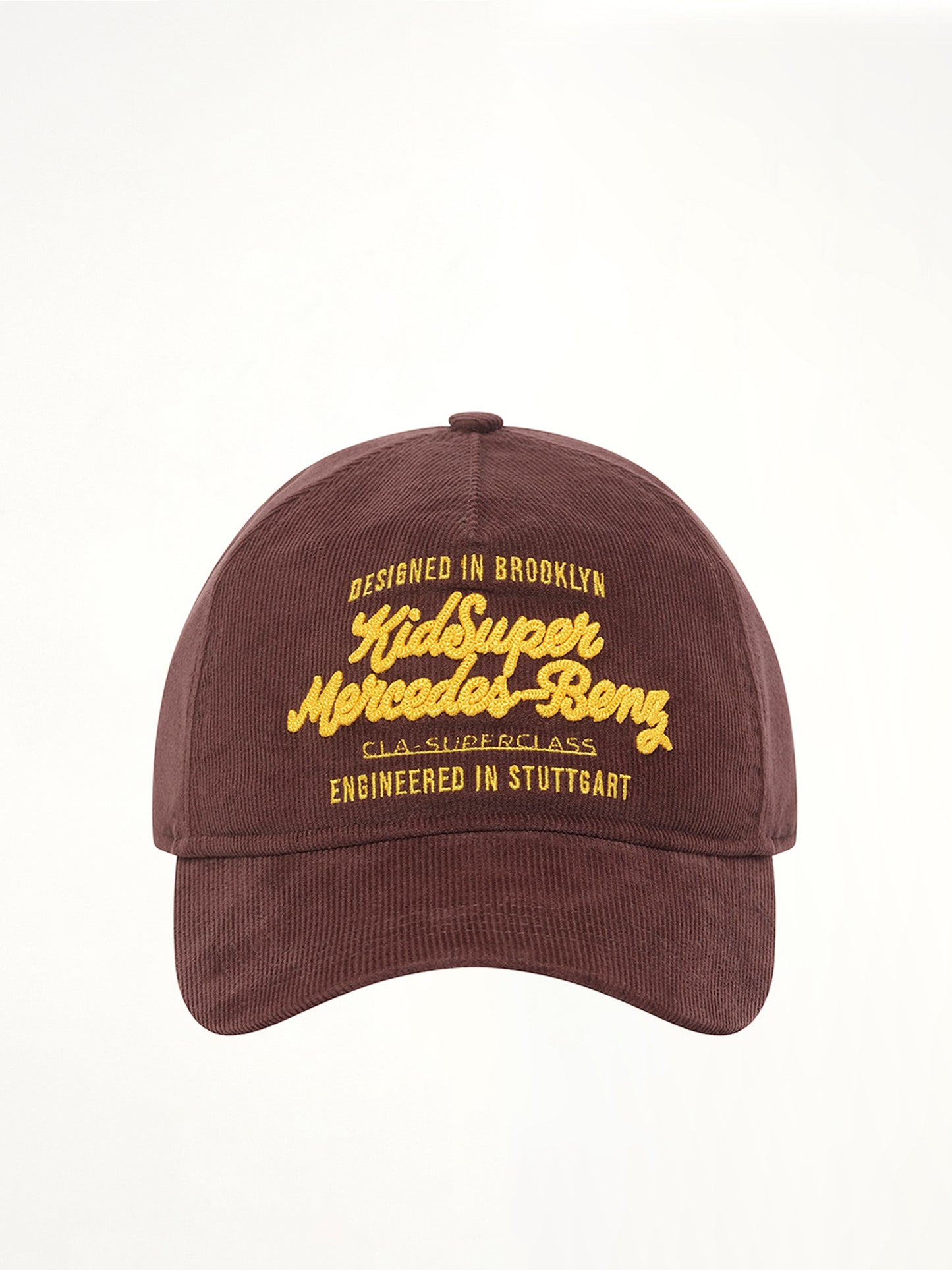 Kidsuper X Mercedes Benz Chainstitch Hat in Brown
