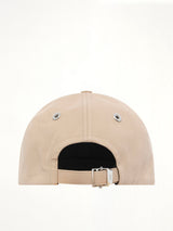 Red Ami De Coeur Embroidery Cap in Beige Taupe