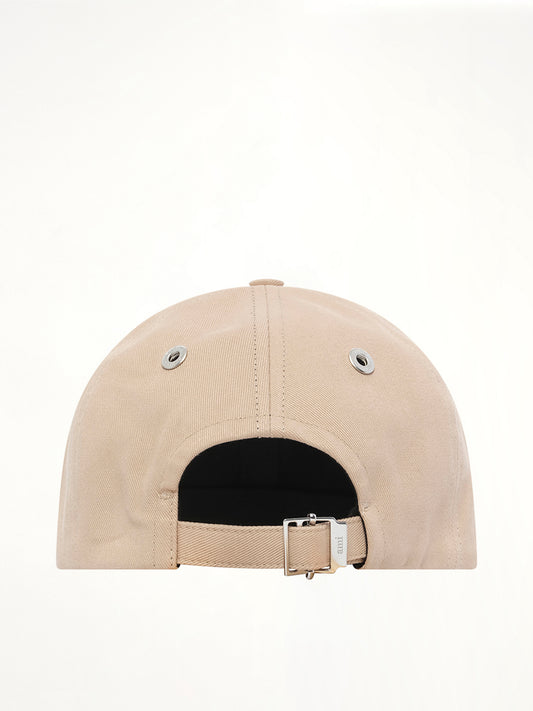 Red Ami De Coeur Embroidery Cap in Beige Taupe